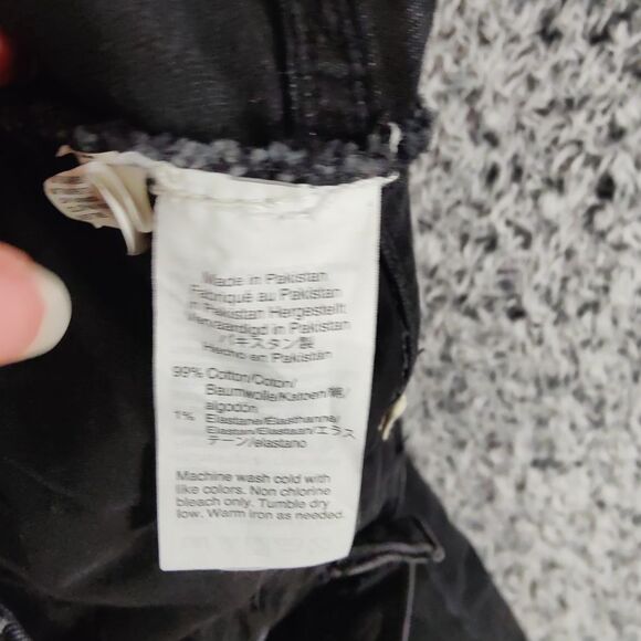 MADEWELL The MomJean Womens‎ Size 28x25 Charcoal Gray Distressed Grunge EMO Goth - Picture 9 of 12